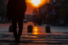 《Sunset in old town》      獲Honour獎     作者：周坚鸣