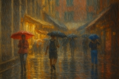 《Raining Day》   获Honour 奖   作者：杨晓红（A组）