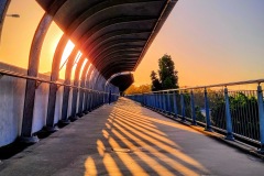 《Bridge in sunset》   获Honour奖   作者：田利平（AB组）